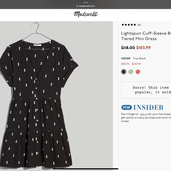 Madewell tiered mini dress lightspun gauze - Picture 12 of 12